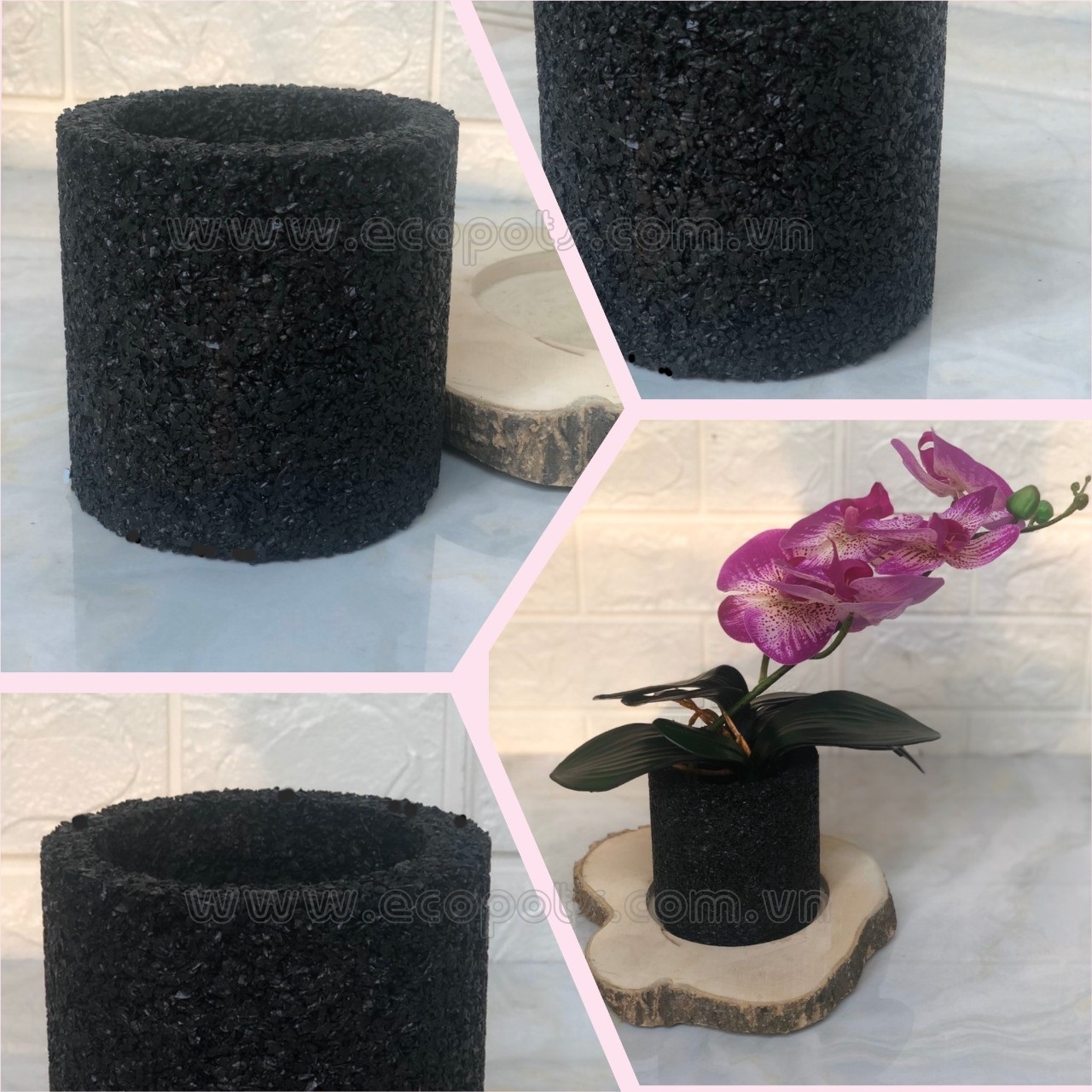 Cylinder flower pot
