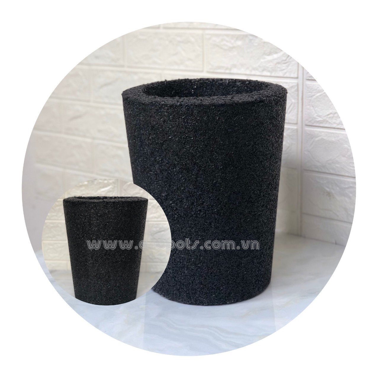 Symbol of absorbing toxic from Donghoa's flowerpot
